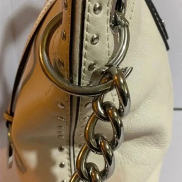 Michael kors white leather satchel handbag - Picture 3 of 11